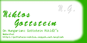 miklos gottstein business card
